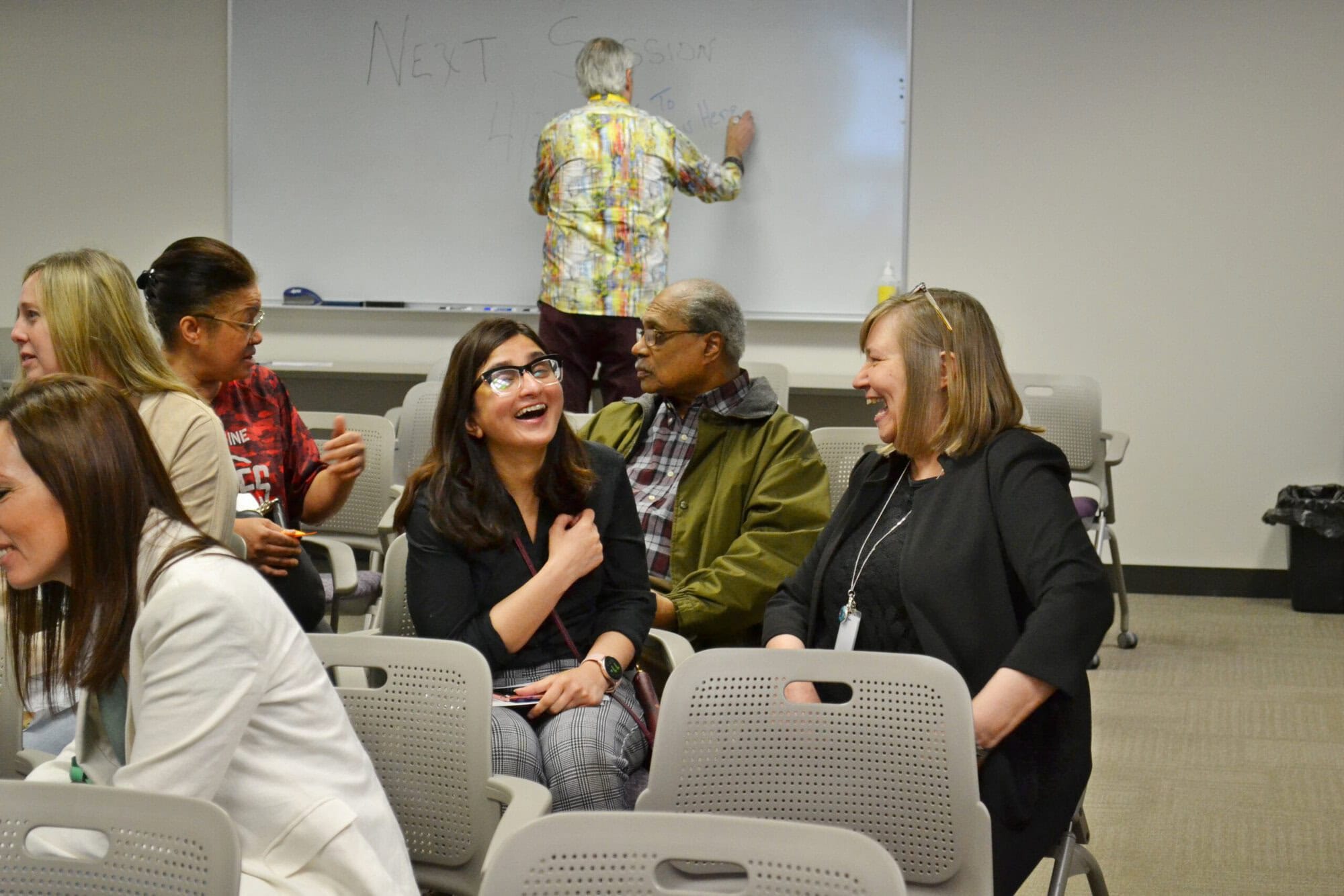 Job seekers attending an in-person workshop at workNet DuPage
